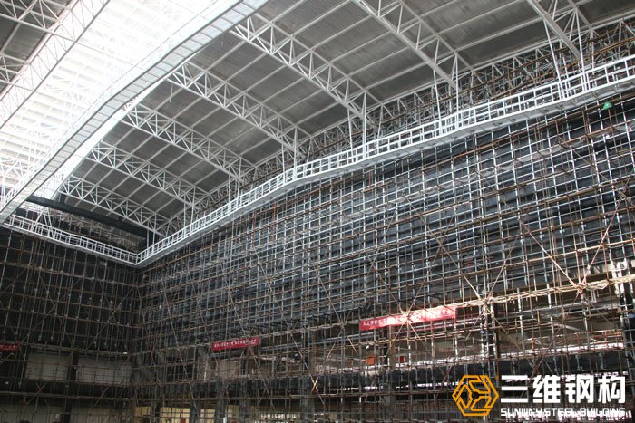 滕州全民健身游泳館鋼結(jié)構(gòu)工程內(nèi)部細節(jié)圖